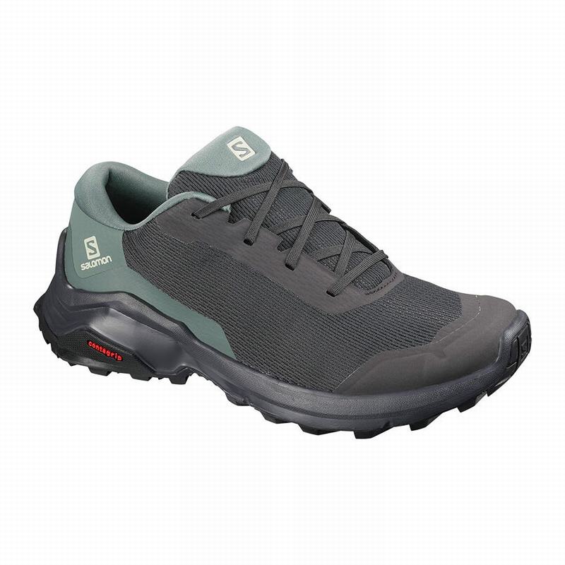 Salomon Singapore Womens Hiking Shoes - X REVEAL Dark Grey/Green | 90152-DCXU